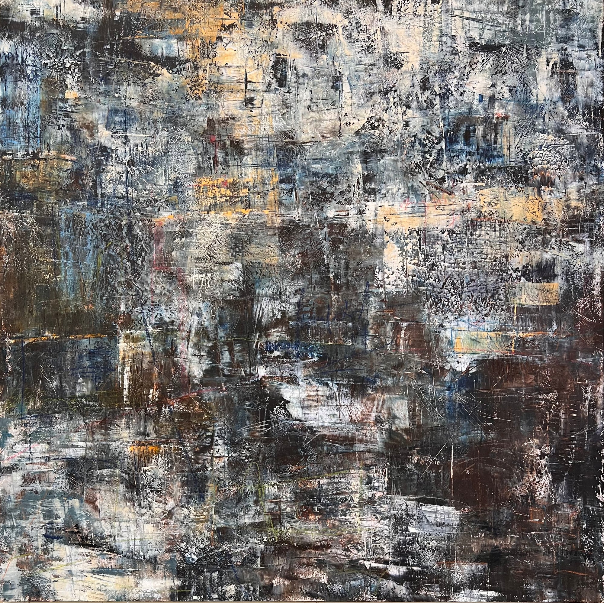 On water and land 48"x48"