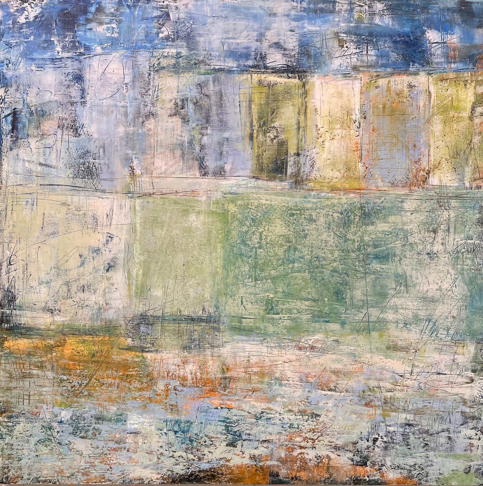 Out of the blues 48"x48"