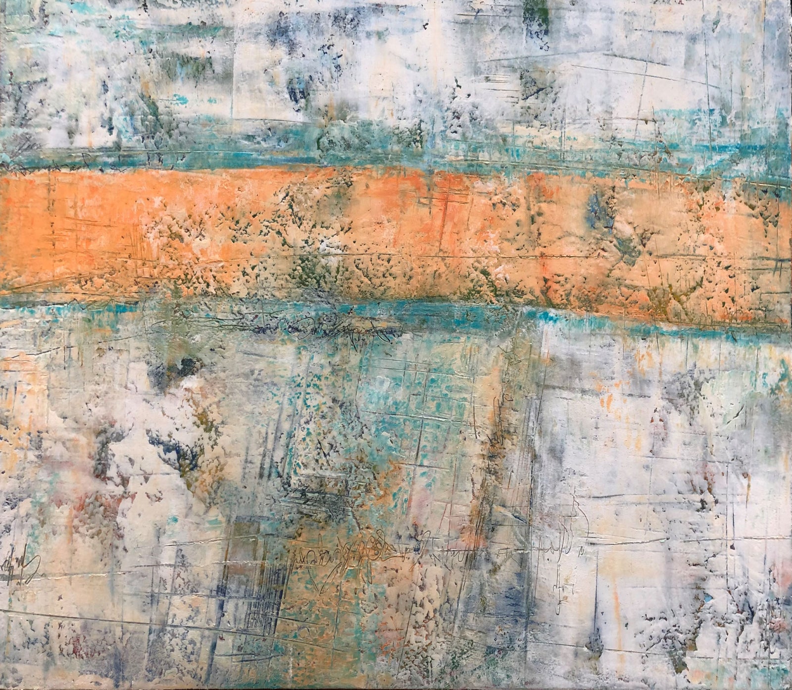 Tangerine Day 1, 14"x16"